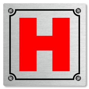 Hydrant, 100x100mm, stříbrná, Kansas